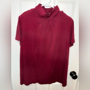 Cato woman size 18/20w burgundy, mock turtleneck